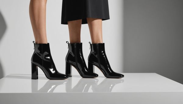 Bottines à talons carrés et escarpins vernis chics