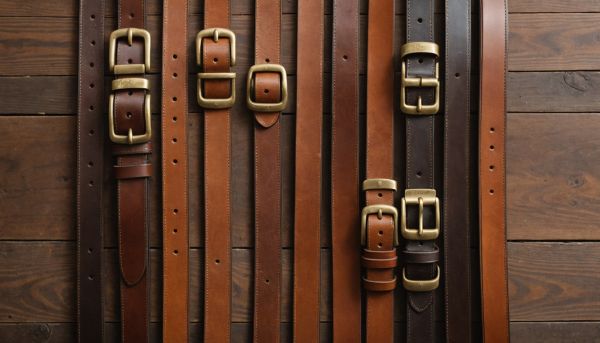 Ceintures en cuir véritable et boucles rétro intemporelles